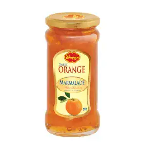 Asiatische Marmelade mit Orange, Süßes Marmalade-Produkt.