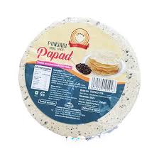 Punjabi Papad 200g, asiatischer Lebensmittelladen, knusprige indische Snacks.