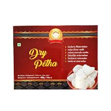 Asiatischer Lebensmittelladen - Dry Petha, indisches Süßwarenprodukt in Verpackung.