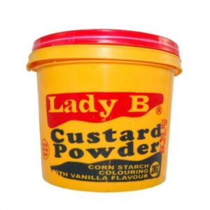 Asiatische Lebensmittel Online-Shop - Lady B Puddingpulver 500g in gelber Verpackung.