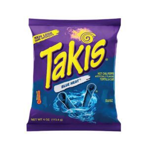 TAKIS Blue Heat 100g, scharfe Tortilla-Chips, asiatischer Geschmack, Online-Shop.