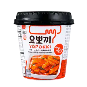 Yopokki Süß & Würzig 140g, asiatischer Snack, koreanisches Gericht, scharf und süß.