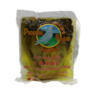 Asiatischer Senf in Verpackung, asiatische Lebensmittel Online-Shop.