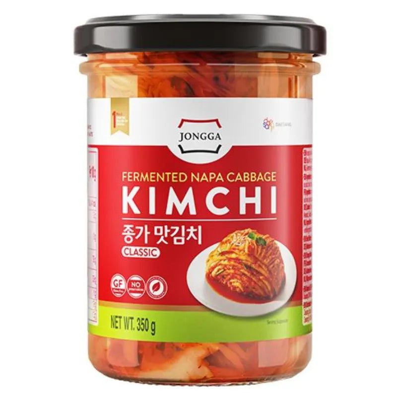 JONGGA Kimchi Glas - Fermentiertes koreanisches Gemüse, asiatische Lebensmittel.