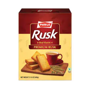 Asiatischer Lebensmittelladen - PARLE Kardamom Rusk 600g, Premium Gewürzgebäck.