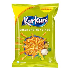 Asiatischer Lebensmittelladen - Kurkure Green Chutney Snack 20g.