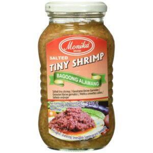 Asiatische Lebensmittel Online-Shop, kleine Garnelen in Glas.