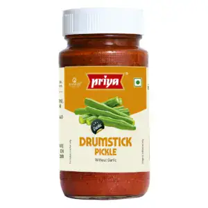 Asiatische Lebensmittel Online-Shop, Priya Drumstick Pickle 300g, würziger asiatischer Eintopf.