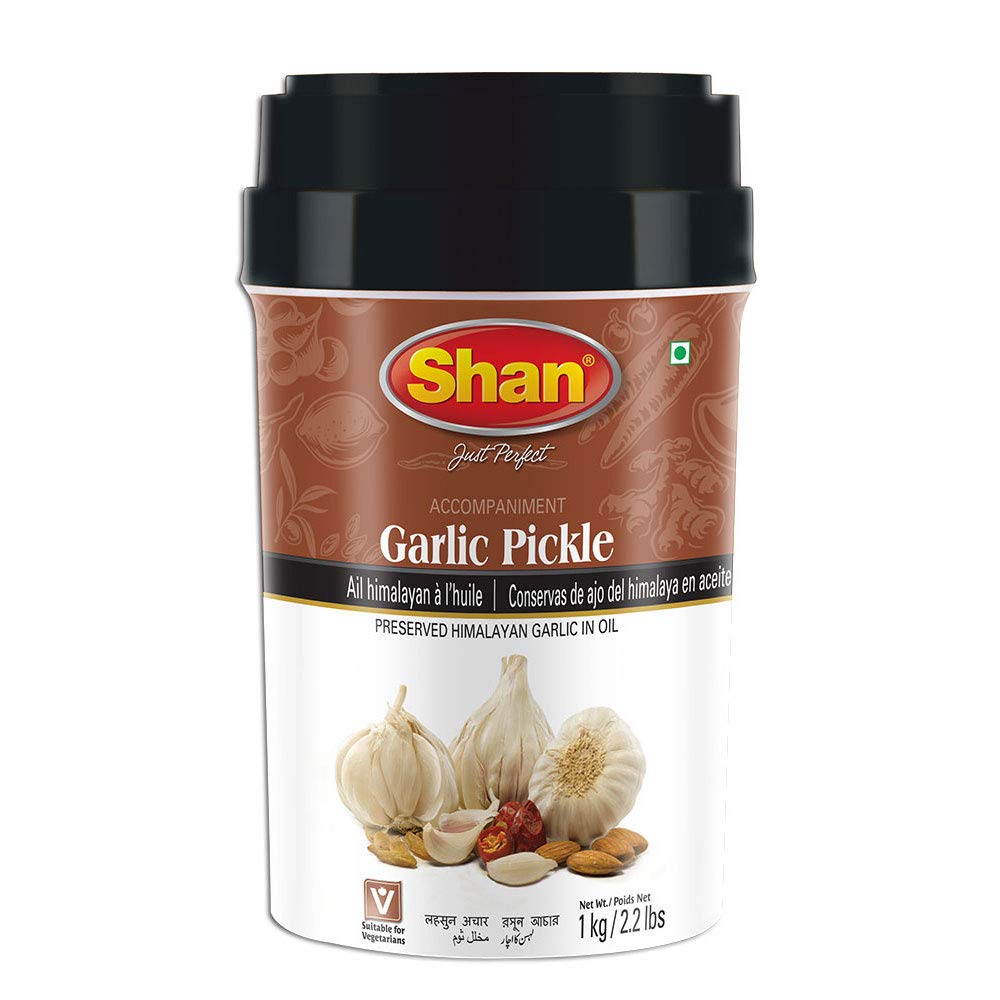 Asiatische Lebensmittel Online-Shop, Shan Knoblauch Pickle 1kg, authentisch und aromatisch.