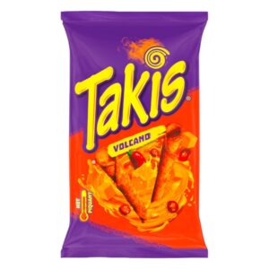 Takis Volcano Chips, asiatischer Snack, scharf, 100g.