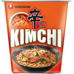 Asiatische Lebensmittel Online-Shop. Kimchi Shin Ramyun Nudeln in Packung.
