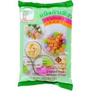 Asiatischer Lebensmittelladen, Mungbohnen Stärke 500g, asiatische Süßigkeiten.