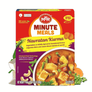Asiatische Lebensmittel Online-Shop, Navratan Kurma, schnelle Mahlzeit, indisches Gericht.