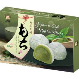 Asiatische Lebensmittel Online-Shop, Matcha Mochi, japanischer Stil, grün, süß.