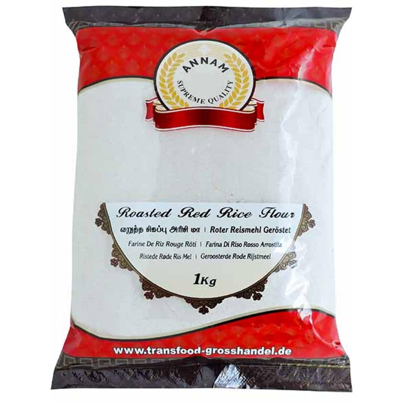 Asiatischer Lebensmittelladen, rotes Reismehl 1kg, asiatische Lebensmittel.