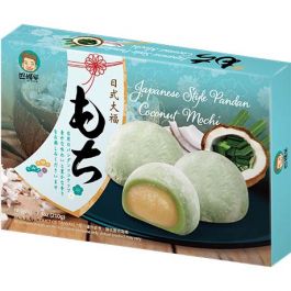 Asiatische Lebensmittel Online-Shop, Kokosnuss Mochi, japanischer Süßigkeitensnack.