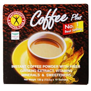 Asiatischer Kaffee Plus, Instantkaffee mit Ginseng, 135g, asiatische Lebensmittel.