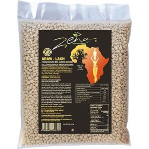 Asiatische Lebensmittel Online-Shop, Zena Araw-Lakh 400g, Maisgrütze, Mittelgroß, glutenfrei.