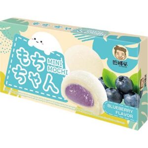 Mini Mochi mit Blaubeer-Geschmack, asiatische Lebensmittel Online-Shop.