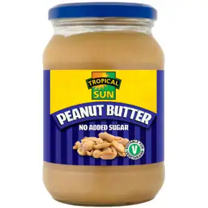 Asiatische Lebensmittel Online-Shop, Erdnussbutter ohne Zucker, tropisch.