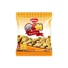 Asiatische Lebensmittel Online-Shop, Gem Biscuts 100g, knusprige Kekse im Beutel.