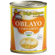 Oblayo Corn Grits in Dosen, asiatische Lebensmittel Online-Shop.