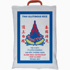 Asiatischer Lebensmittelladen - Klebreis 10kg, Thai Glutinous Rice, 10 kg Packung.