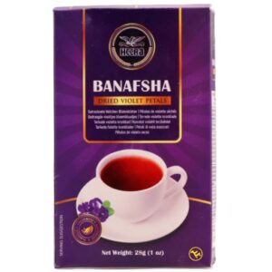 Asiatische Lebensmittel Online-Shop, Banafsha getrocknete violette Blüten, 28g.