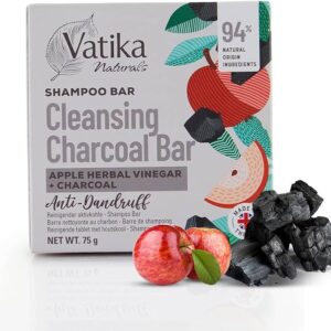 Vatika Cleasing Charcoal Bar mit Apfel und Aktivkohle, asiatischer Online-Shop.