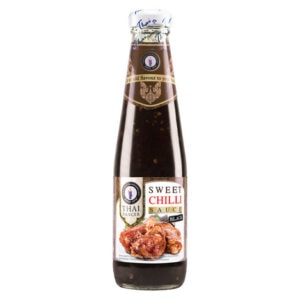 Asiatische Süß Chilli Sauce im Glas, asiatischer Lebensmittel Online-Shop.