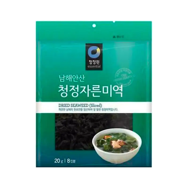 Asiatische Lebensmittel Online-Shop, getrockneter Seetang in Packung, 20g.