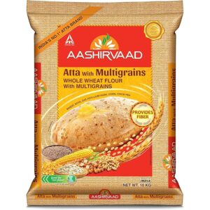 Asiatischer Lebensmittel Online-Shop, Atta mit Mehrkorn, 2kg Packung.