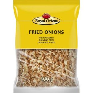 Asiatische Lebensmittel Online-Shop, Royal Orient Fried Onions 400g, knusprige Zwiebeln für Gerichte.