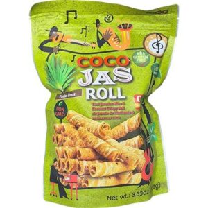 Asiatischer Kokos & Pandan Reisröllchen, 100g, glutenfrei, non-GMO.