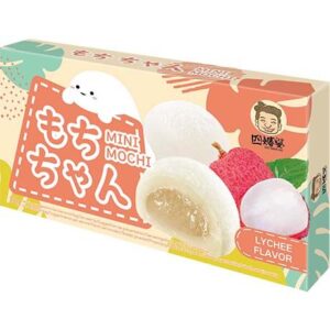 Mini Mochi Lychee Geschmack, asiatische Süßigkeit, asiatischer Lebensmittel Online-Shop.