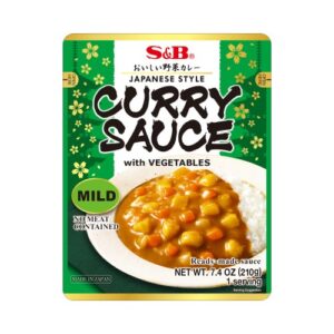 Asiatischer Curry Sauce mit Gemüse, mild, 210g, asiatischer Lebensmittel Online-Shop.