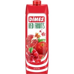 Asiatischer Lebensmittel Online-Shop, Dimes Red Fruits Drink 1L, Fruchtiger Saft.