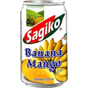 Sagiko Banana & Mango Drink 320ml, asiatischer Getränke-Artikel.