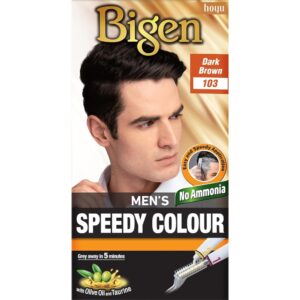 Asiatische Lebensmittel Online-Shop, Bigen Haarfarbe in dunklem Braun, schnelle Anwendung, ohne Ammi.