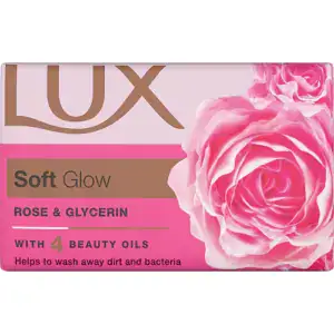 Seife mit Rose und Glycerin für weiche Haut, 4 Beauty-Öle enthalten.