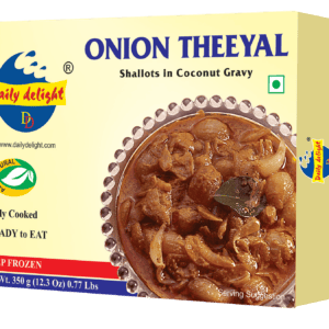 Asiatischer Lebensmittel Online-Shop, Onion Theeyal 350g, indisches Curry in Verpackung.