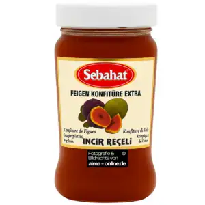 Asiatische Feigen Marmelade im Glas, asiatischer Lebensmittel Online-Shop.
