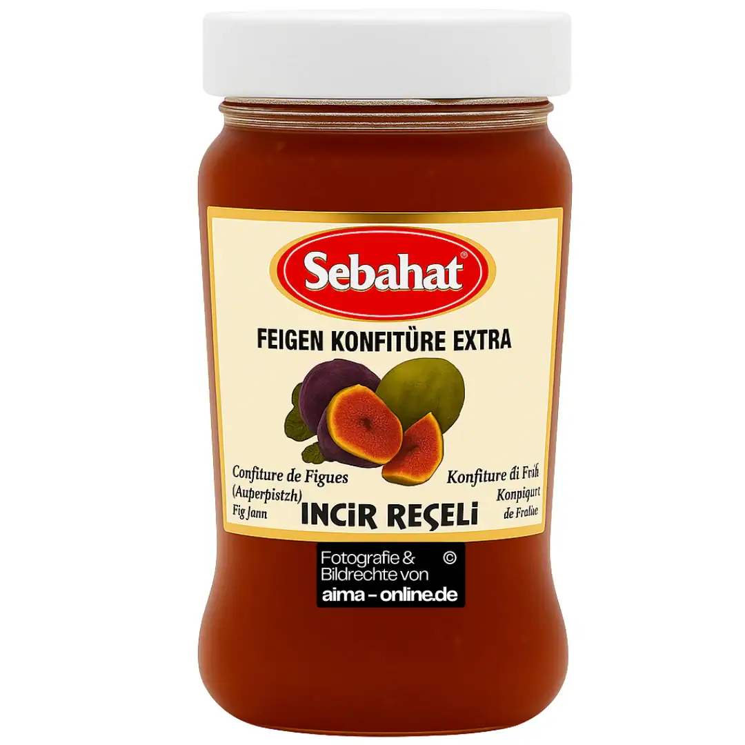 Asiatische Feigen Marmelade im Glas, asiatischer Lebensmittel Online-Shop.