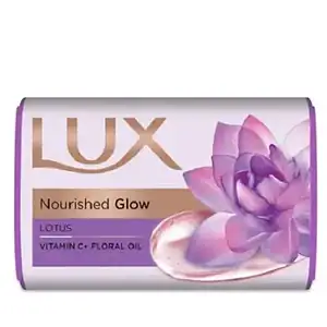 LUX Nourished Glow Seife mit Lotus und Pflaumenblüte, asiatischer Lebensmittelladen.