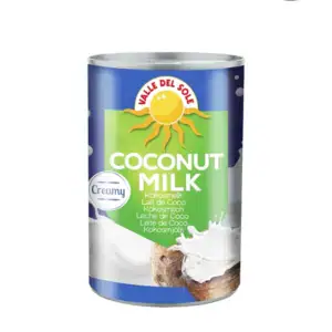 Kokosmilch in Dose, ideal für asiatische Gerichte, vegan und cremig.