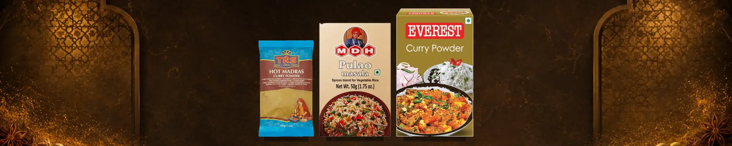 Asiatische Lebensmittel Online-Shop mit Gewürzen und Currypulver.