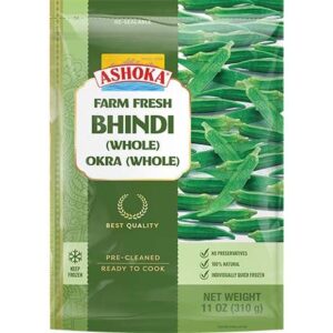 Asiatischer Lebensmittel Online-Shop, Ashoka Okra, ganze Bhindi, 310g.