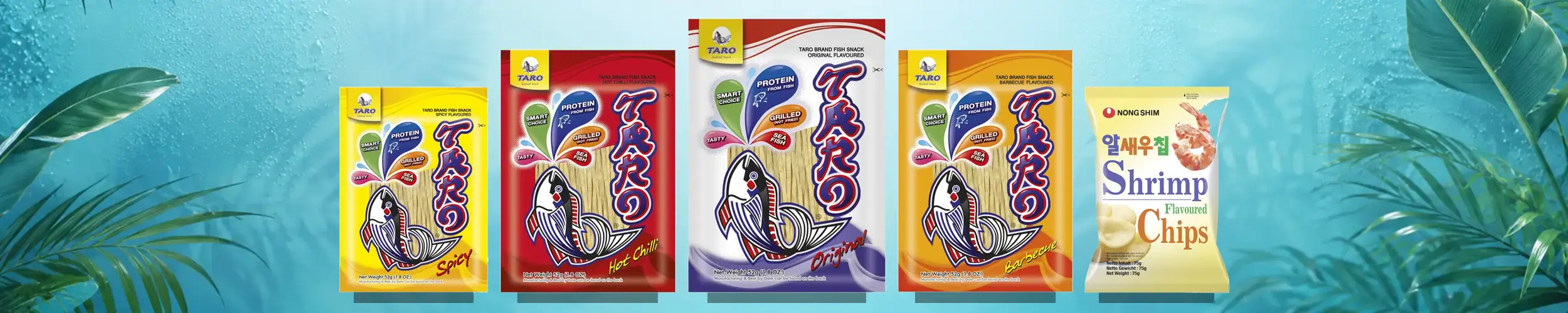 Asiatische Lebensmittel Online-Shop mit Meeresfrüchte-Produkten und Snacks.