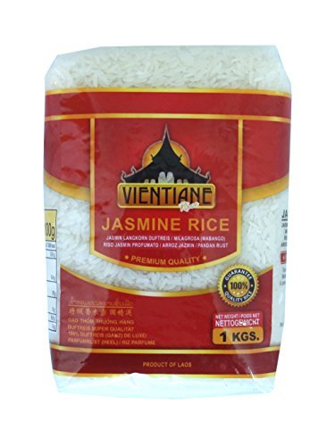 Asiatischer Jasminreis im 1kg Beutel, hochwertig und aromatisch.