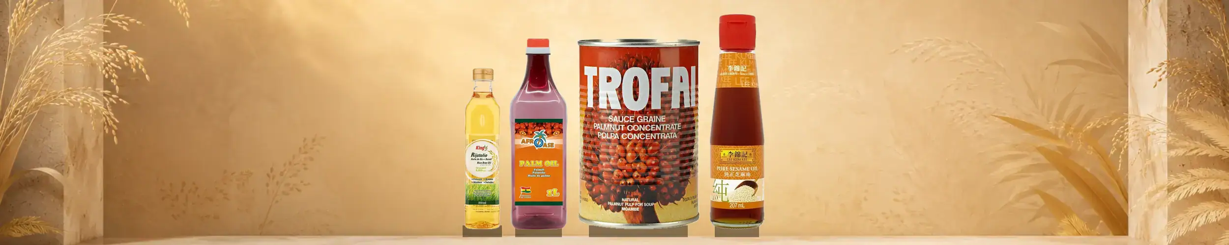 Asiatische Lebensmittel Online-Shop, verschiedene Saucen und Gewürze.